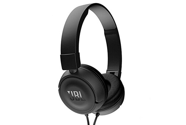 JBL Wired On Ear Headphones Pure Bass Sound 1 Button Remote Microphone Black 3378048