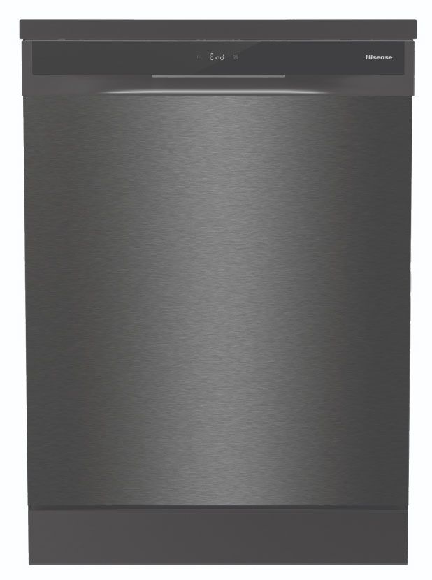 Hisense HSGA16FB 60cm Freestanding Dishwasher Black Steel with 16 Place Settings