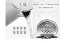 Midea Electronic Multi-Level Temperature Control LED Display Stainless Steel Kettle MK-HE1508