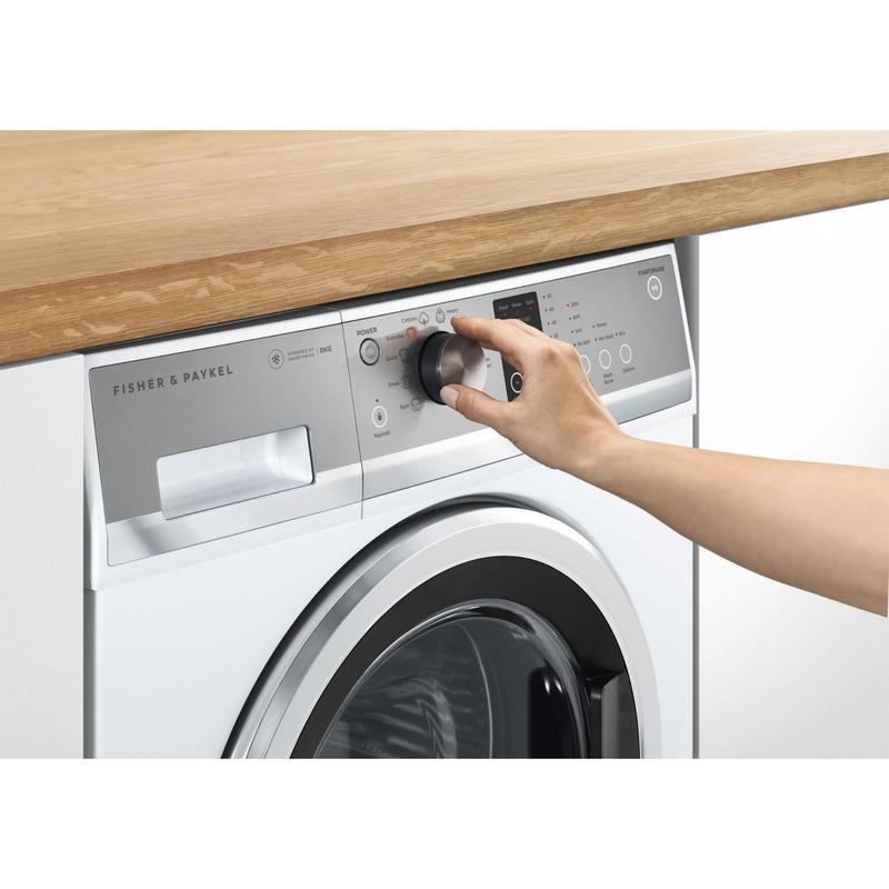 Fisher & Paykel WH8060J3 8kg Front Load Washer White WH8060J3