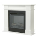 Dimplex 110cm 1.5KW Medium LED Rail Suite Electric Room Fireplace Heater White RAL15AU