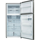 Opened ChiQ CTM514NB 515L Top Mount Fridge (Black)