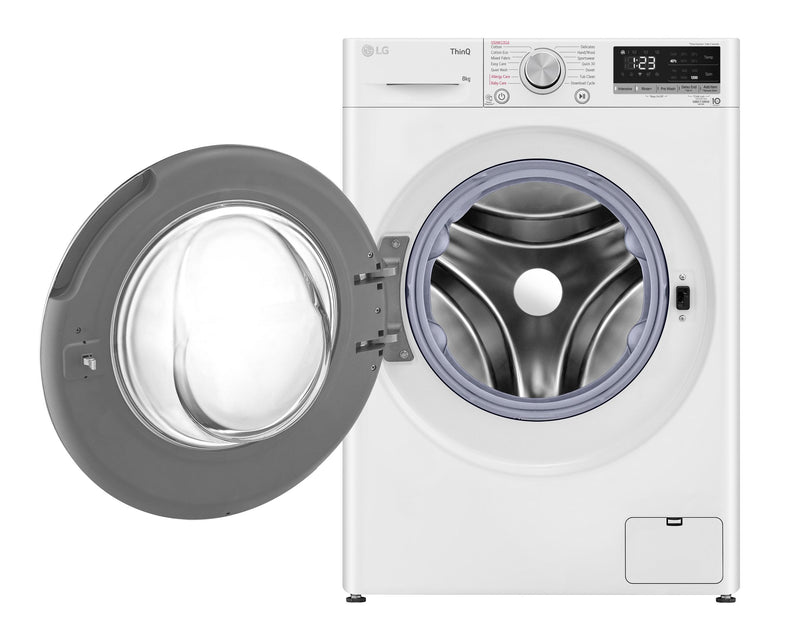 LG 8kg Slim Series 5 Front Load Washing Machine White WV5-1208W