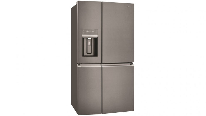 Westinghouse 680L French Door Fridge with Ice and Water Dispenser Dark Stainless Steel WQE6870BA
