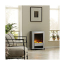 Dimplex 2.0kW Lee Silver Portable Electric Fire with Optiflame Log Effect LEE-SILVER