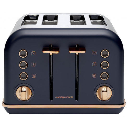 Morphy Richards 242041 Midnight Blue Accents 4 Slice Toaster
