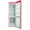 Opened CHiQ 231L Retro Bottom Mount Fridge Retro Red CRBM228NR