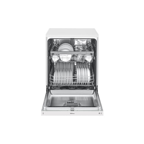 LG XD5B14WH QuadWash® Dishwasher with plates