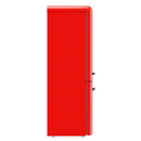 CHiQ CRBM228NR 231L Retro Bottom Mount Fridge Retro Red Side View