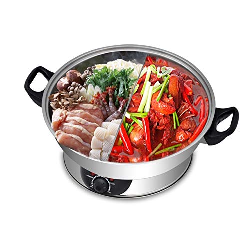 GALAXY TIGER Electric Hotpot SET-500 Stainless Steel Shabu Steamboat Hot Pot w/ Divider