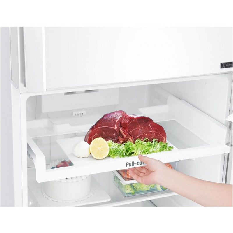 LG GT-442WDC 441L Top Mount Fridge with Door Cooling with food inside