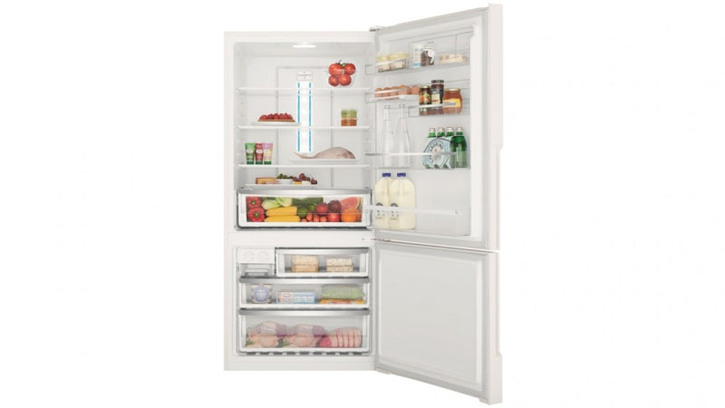 Inside View of Westinghouse WBE5300WC-R 496L Bottom Mount Frost Free Fridge