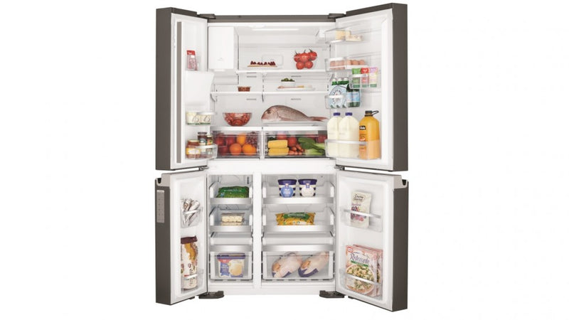 Westinghouse 680L French Door Fridge with Ice and Water Dispenser Dark Stainless Steel WQE6870BA
