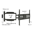 Teco Wall Mount Fit 19"- 50" TV 2 Pivot Monitor Arm 25kgs WM2550TSA