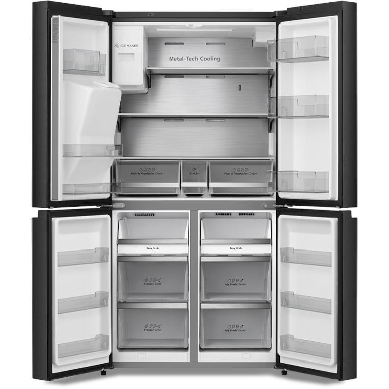 Inside View on Hisense HRCD585BW 585L French Door Refrigerator