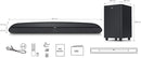 TCL Sound Bar for TV with Wireless Subwoofers Bluetooth Soundbar Black TS6110