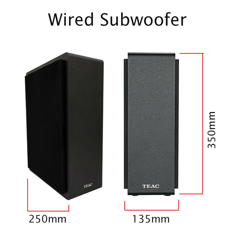 Teac 2.1CH Soundbar with Wireless Subwoofer 94cm SB21204WS