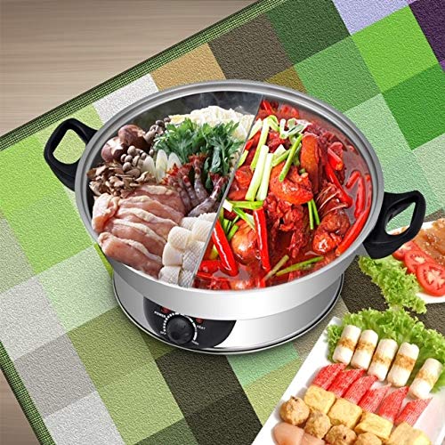 GALAXY TIGER Electric Hotpot SET-500 Stainless Steel Shabu Steamboat Hot Pot w/ Divider
