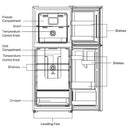 TCL 221L Top Mount Fridge P220TMW