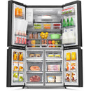 Hisense 585L Quad French Door Fridge Black Steel HRCD585BW