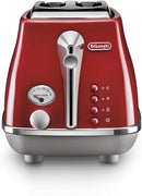 Delonghi Icona Capitals 2 Slice Toaster Tokyo Red CTOC2003R