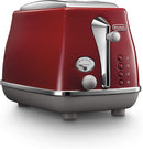 Delonghi Icona Capitals 2 Slice Toaster Tokyo Red CTOC2003R