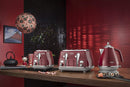 Delonghi Icona Capitals 4 Slice Toaster Tokyo Red CTOC4003R