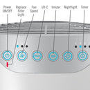 HoMedics TotalClean 5-in-1 Medium Tower Air Purifier AP-T30WT-AU buttons