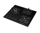 ROBAM 老板 B322 60CM Black Glass Cooktop with 3 Dual Brass Gas Burners Hob