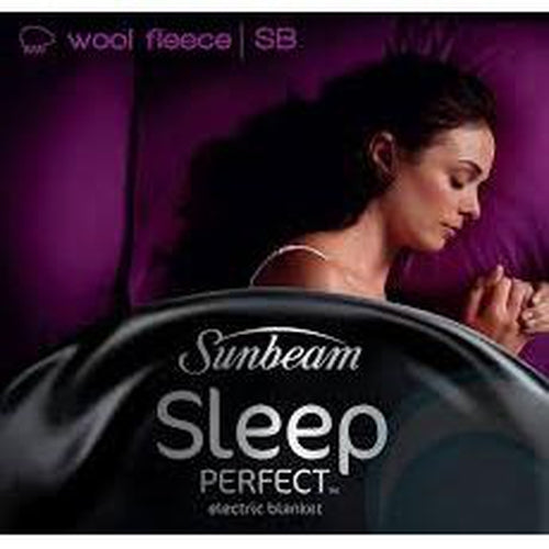Sunbeam Sleep Perfect Large Single Wool Fleece Electric Blanket BL5621
