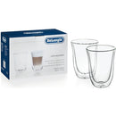DELONGHI DBWALLLATTE 2 Pack Double Wall Latte Glasses