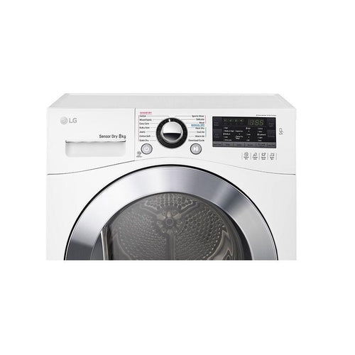 LG TD-C80NPW 8kg Condensing Dryer in White Finish with Tag On function