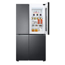 LG Side By Side Refrigerator With Instaview 655L GS-VB655MBL