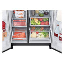 LG Side By Side Refrigerator With Instaview 655L GS-VB655MBL