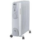 Heller HOIL11 2400w Electric Portable 11 Fin Oil Heater Column Castor Wheels with Timer
