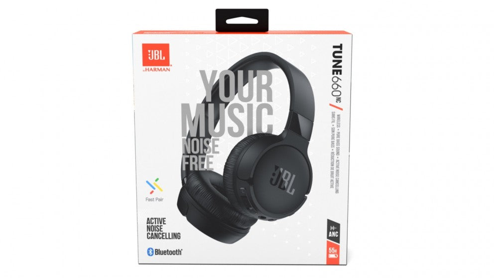 JBL Tune 660 Wireless On-Ear Active Noise Cancelling Headphones