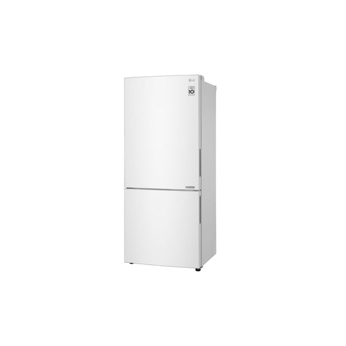 LG GB455WL 454L Bottom Mount Fridge with Door Cooling in White Finish