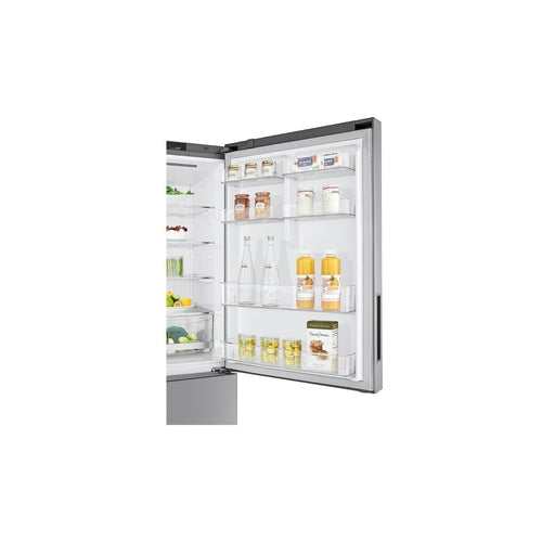 LG GB-455PL 454L Bottom Mount Fridge with Door Cooling in Stainless Finish