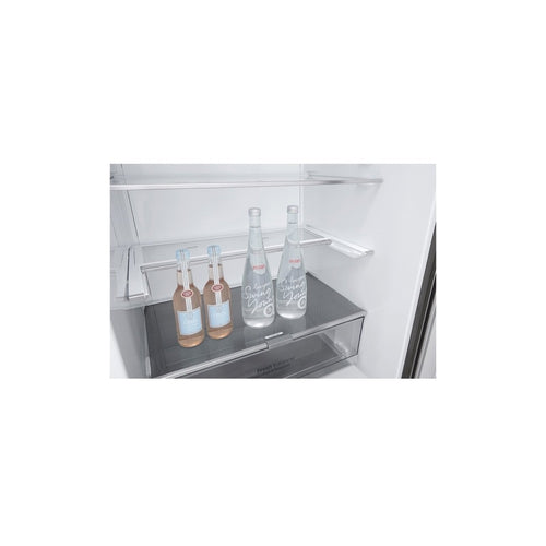 LG GB-455PL 454L Bottom Mount Fridge with Door Cooling in Stainless Finish