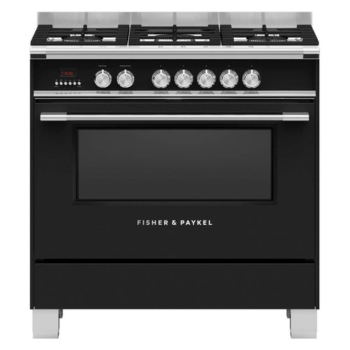 FISHER & PAYKEL OR90SCG4B1 90CM Freestanding Dual Fuel Oven