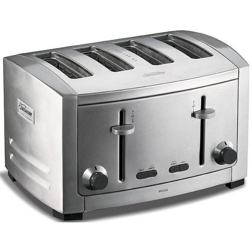 SUNBEAM TA9400 Cafe Series 4 Slice Toaster (Steel)