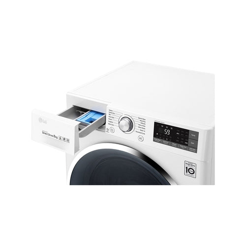 LG WD1408NCW 8kg Front Load Washing Machine W/Turbo Clean® - Countdown Deals