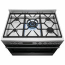 Westinghouse Freestanding Dual Fuel Cooker Dark Stainless Steel 90cm WFE916DSD