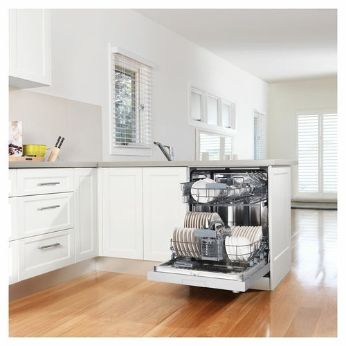 Westinghouse 60cm Freestanding Dishwasher WSF6602XA controls in the kitchen